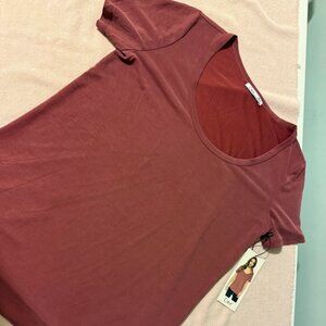 NWT Dex Scoop Neck Mauve Basic Shirt Women's Size Medium